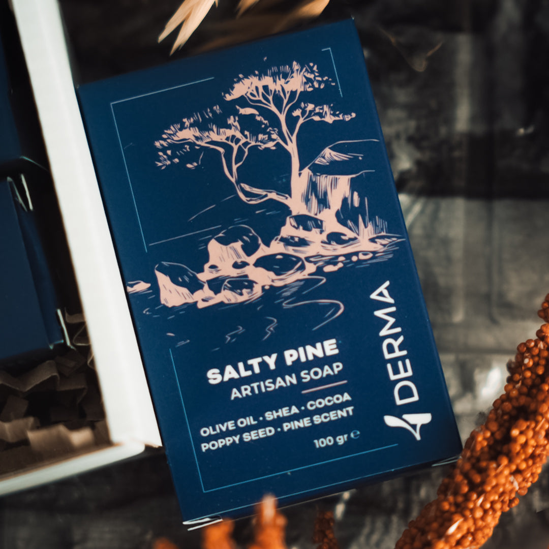 4DERMA SALTY PINE ARTISAN SOAP